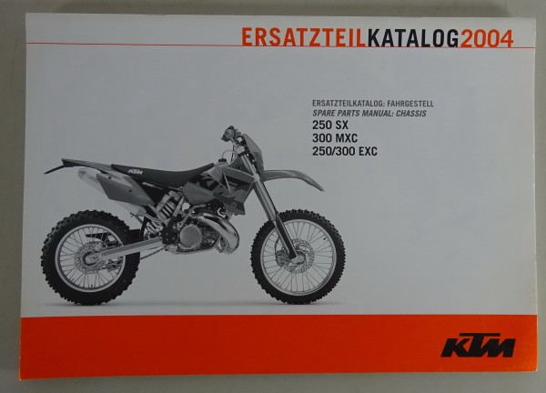 Teilekatalog Fahrgestell KTM 250 SX / 300 MXC / 250/300 EXC Modelljahr 2004