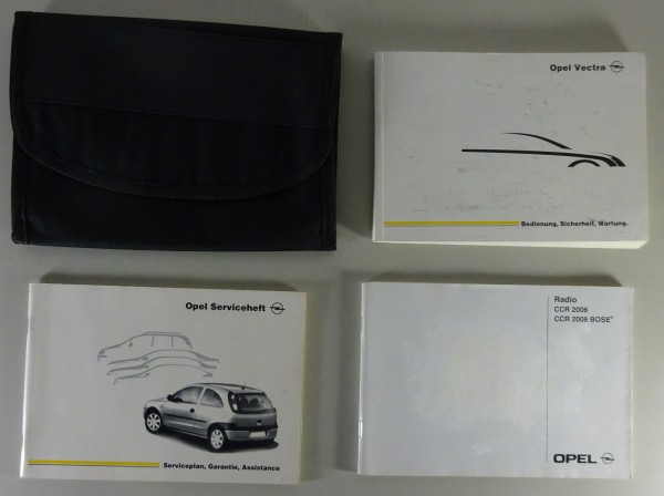 Bordmappe + Betriebsanleitung / Handbuch Opel Vectra C Stand 01/2002
