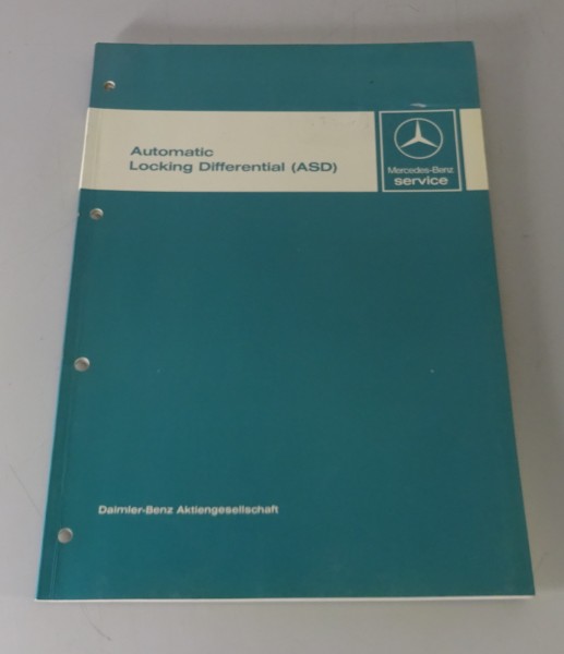 Workshop Manual Mercedes Benz ASD Automatic Locking Differential W124 W126