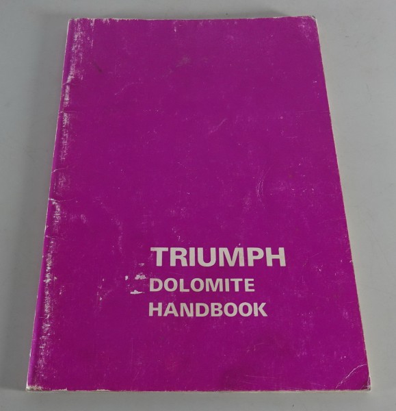 Owner´s Manual / Handbook Triumph Dolomite 1850 Stand 1980