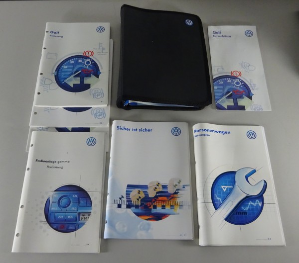 Bordmappe + Betriebsanleitung VW Golf IV / 4 von 4/1998