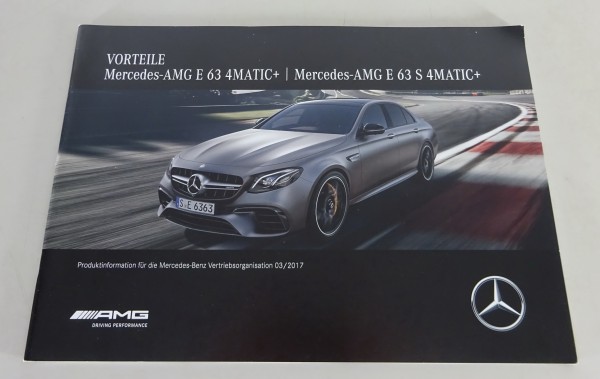 Vorteile Mercedes-Benz E-Klasse W213 E63 AMG / E63 AMG S Stand 03/2017