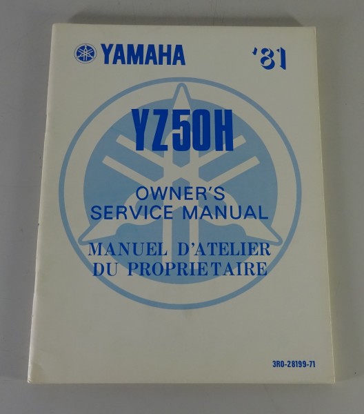 Workshop Manual / Manuel D'atelier Yamaha YZ 50 H Dirt bike from 07/1980