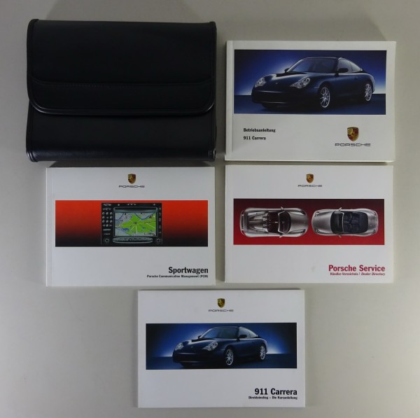 Bordmappe + Betriebsanleitung Porsche 911 Carrera Typ 996 Mdj. 2003 von 04/2002