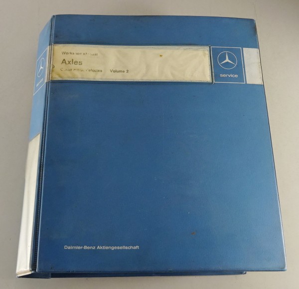 Workshop manual Mercedes Benz commercial vehicles axles date 03/1972