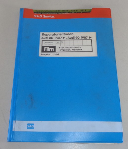 Werkstatthandbuch Microfich Audi 80 90 B3 Typ 89 5-Zyl. Motor von 05/1988