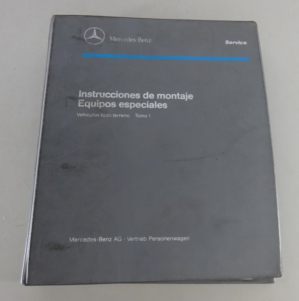 Manual de taller Equipamiento especial Mercedes G-Model W 463 desde1992