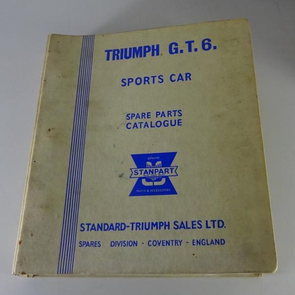 Teilekatalog / Spare Parts Catalogue Triumph GT6 Baujahr 1966-1973 Stand 1969