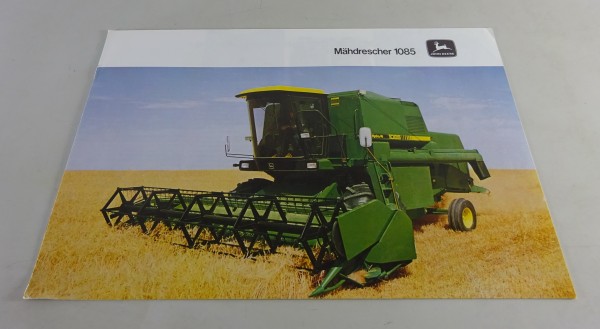 Prospekt / Broschüre John Deere - Mähdrescher 1085 Stand 10/1983