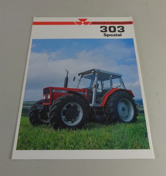 Prospekt / Broschüre Massey Ferguson Traktor MF 303 Spezial / MF 393 von 10/1990