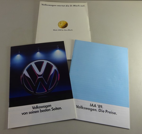 Pressemappe VW PKW Programm Polo, Golf + Golf I Cabrio, Passat, Scirocco, Jetta