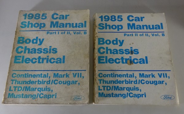 Workshop Manual / Shop Manual Ford / Lincoln / Mercury Car from 1985