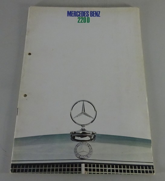 Prospekt / Broschüre Mercedes-Benz /8 W115 220 D