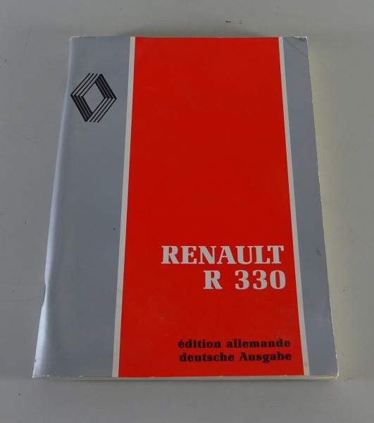 Betriebsanleitung / Handbuch Renault LKW R 330 Stand 12/1988