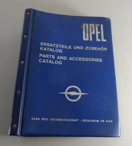 Teilekatalog / Ersatzteilliste Opel Kapitän B / Admiral B / Diplomat B von 1969
