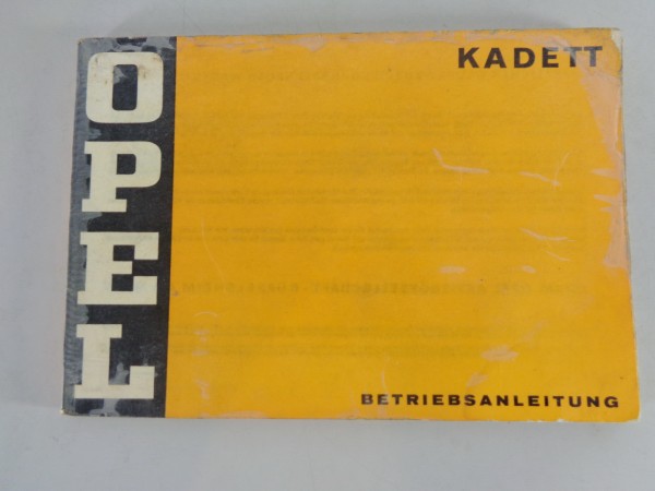 Betriebsanleitung Handbuch Opel Kadett C Stand 10/1973