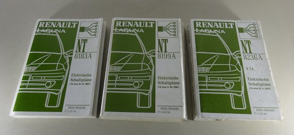 Werkstatthandbuch Elektrische Schaltpläne Konvolut Renault Laguna II ab 2001