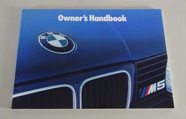 Owner's Manual / Handbook BMW 5-Series E34 M5 from 08/1989