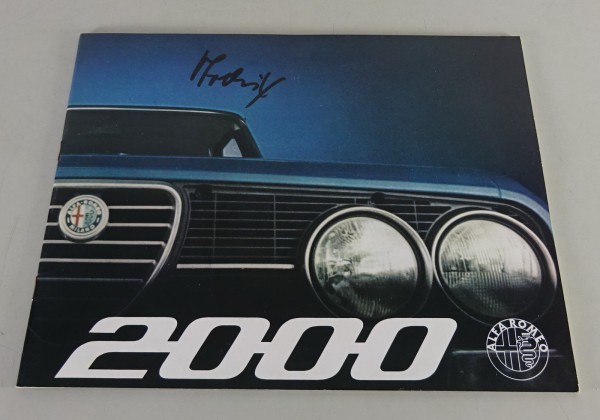 Prospekt / Broschüre Alfa Romeo 2000 Berlina Stand 1971
