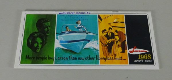 Prospect / Brochure Larson Fibreglass - Sailing- & Motorboats from 1968