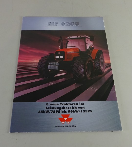 Prospekt / Broschüre Massey Ferguson Traktoren MF 6240 / 6235/4 /6270/4 Stand 1999