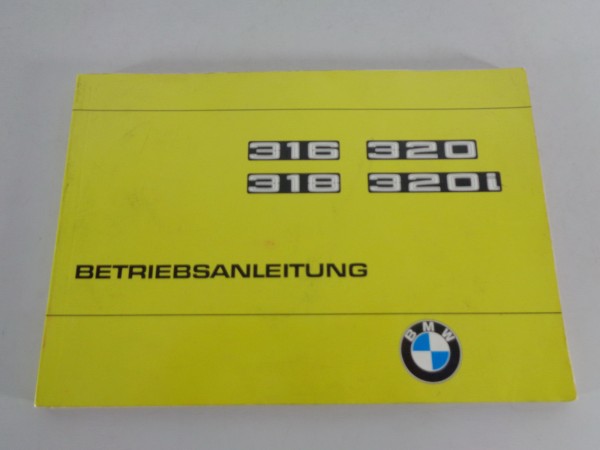 Betriebsanleitung BMW 3er E21 316 / 318 / 320 / 320i von 06/1975