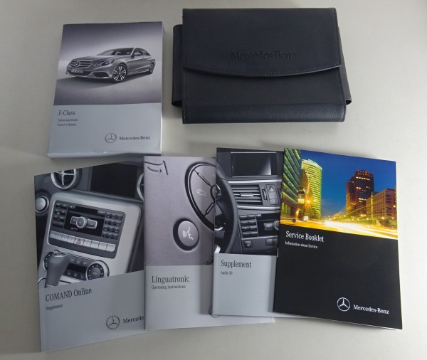 Owner's Manual + Wallet Mercedes Benz E-Class Saloon + Estate W212 / S212 - 2013