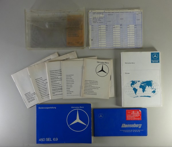 Bordmappe + Betriebsanleitung Mercedes W116 450 SEL 6.9 S-Klasse Stand 05/1976