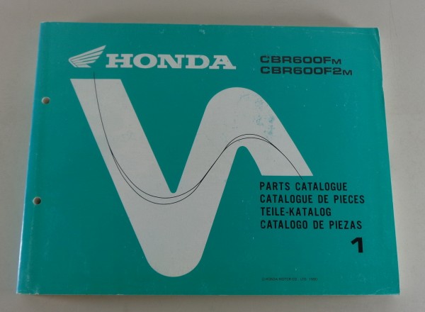 Teilekatalog / Parts Catalog Honda CBR 600 F + F2 Stand 1990