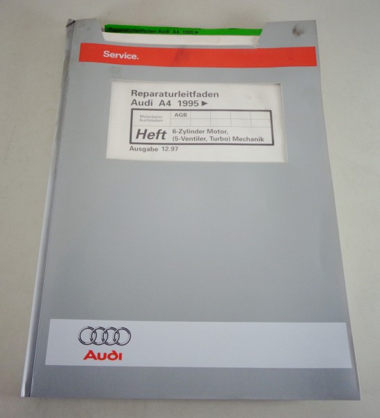 Werkstatthandbuch Audi A4 B5 6-Zyl. Motor (5 Vent.) 2,7 L Turbo 265 PS ab 1995