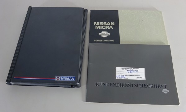 Bordmappe + Betriebsanleitung / Handbuch Nissan Micra K11 von 10/1992