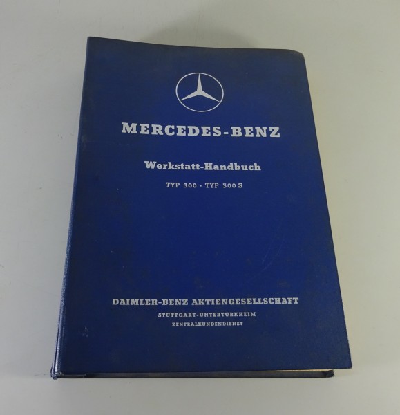 Werkstatthandbuch Mercedes-Benz W186 300 Adenauer 300 a-c / W188 300 S, 300 SC