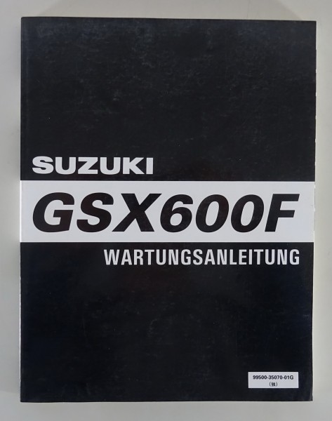 Werkstatthandbuch / Wartungsanleitung Suzuki GSX 600 F Sporttourer von 01/1997