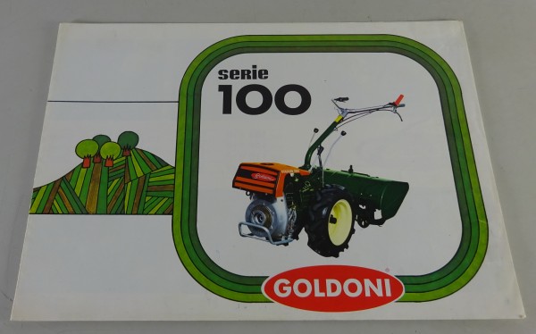Prospekt / Broschüre Goldoni Einachsschlepper Serie 100 8 HP - 11 HP