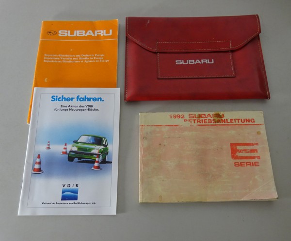Bordmappe + Betriebsanleitung Subaru Libero E-Serie E 4 WD 1000 / 1200 ccm 1992