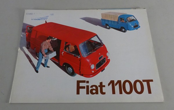 Dépliant / Brochure Transporteur rapide / bus / fourgonnette Fiat 1100T