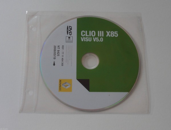 Schaltpläne auf CD Renault Clio III - Stand 05/2008!