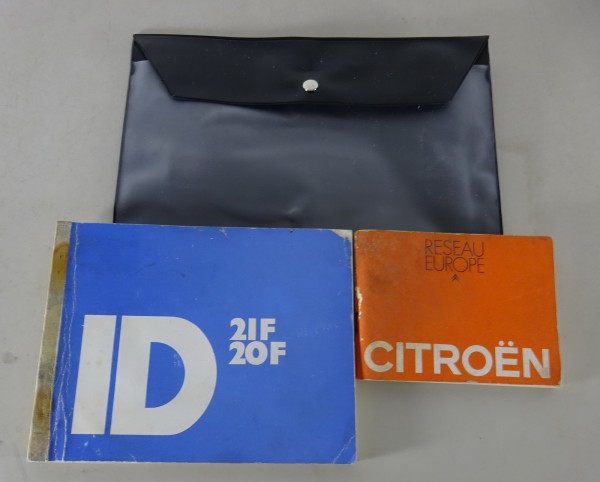 Bordmappe mit Betriebsanleitung Citroen ID 21F + ID 20F Stand 09/1969