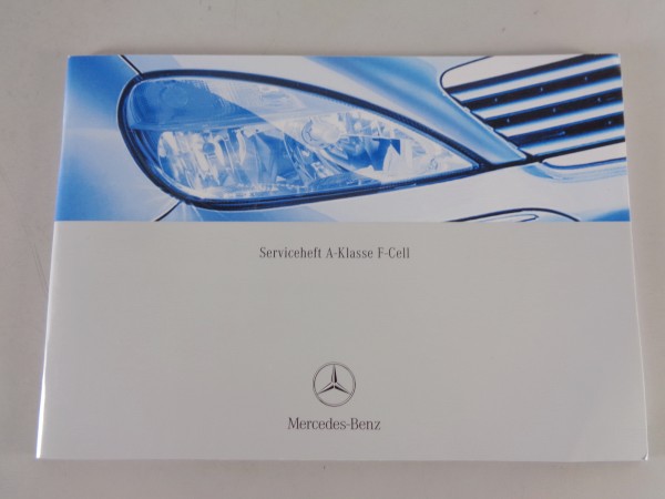Scheckheft Mercedes Benz A-Klasse W168 F-Cell Brennstoffzelle auf Deutsch 2004