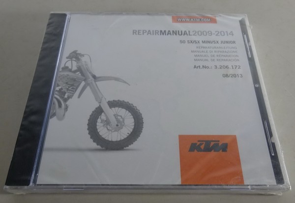 Werkstatthandbuch / Workshop Manual KTM 50 SX/SX MINI/SX Junior Bj. 2009 - 2014