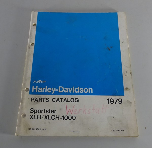 Parts catalog Harley Davidson Sportster Models 1979 XLH / XLCH from 04/1978