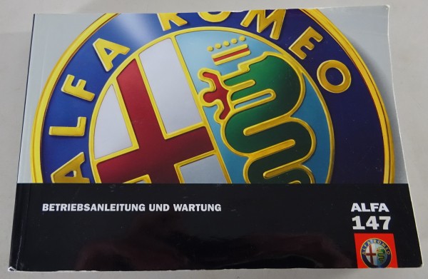 Betriebsanleitung / Handbuch Alfa Romeo 147 Stand 06/2004