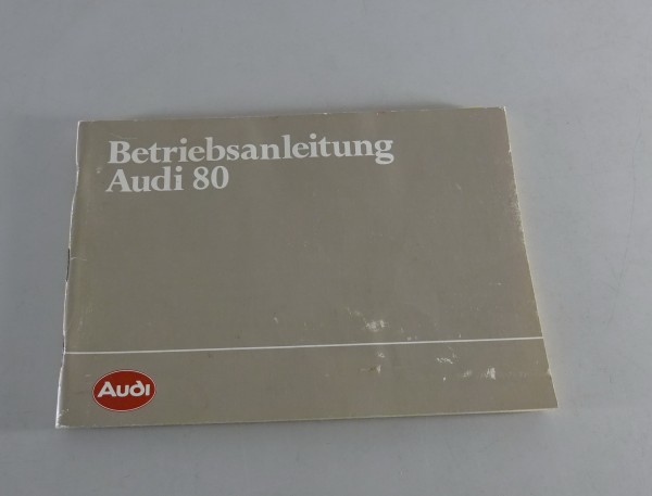 Betriebsanleitung Audi 80 B2 Typ 81 Audi von 08/1983