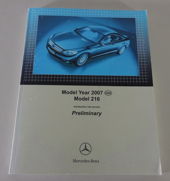 Vorläufige Einführungsschrift Mercedes-Benz CL-Klasse W216 Modelljahr 2007