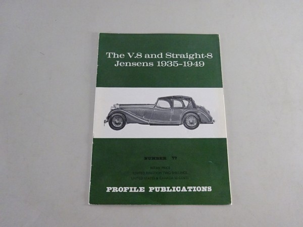 Broschüre / Brochure The V8 & Straight-8 Jensens - Profile Publications No. 77