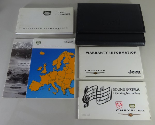 Wallet + Owner's Manual / Handbook Jeep Grand Cherokee Typ WJ from 2003