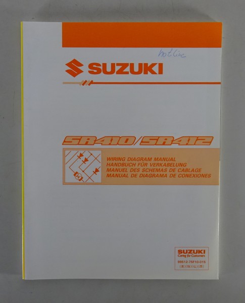 Werkstatthandbuch Elektrik / Schaltpläne Suzuki Wagon R SR410 / SR412 von 5/1998