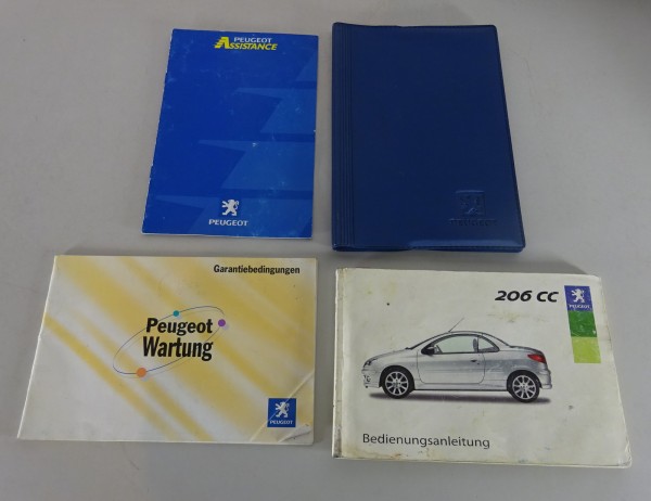 Bordmappe + Betriebsanleitung Peugeot 206 cc Cabrio Stand 2003