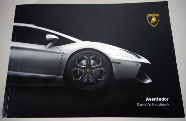 Owner's Manual / Handbook Lamborghini Aventador LP 700-4 printed 01/2015
