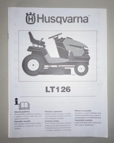 Owner's Manual / Handbook Husqvarna LT126 CZ | HR | SI | PL | SK HU 10/2008